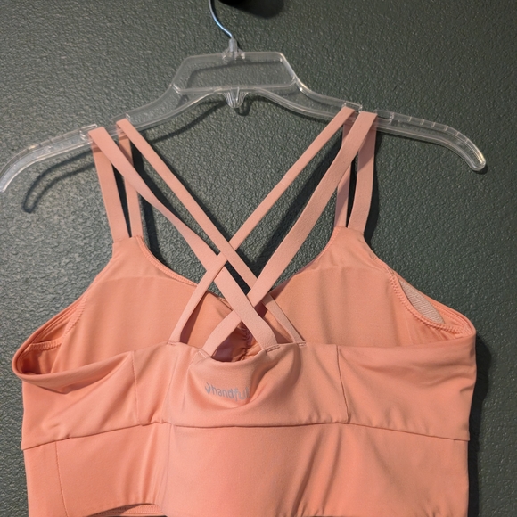 Peach Strappy Ruched Top - Picture 2 of 2
